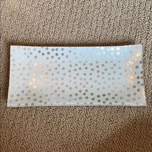 Blue & Silver Polka Dot Jewelry Tray